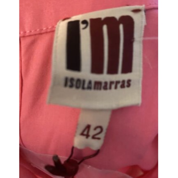NWT I'm ISOLA MARRAS PINK/WHITE BUTTON DOWN TOP SZ 42 - Picture 4 of 5